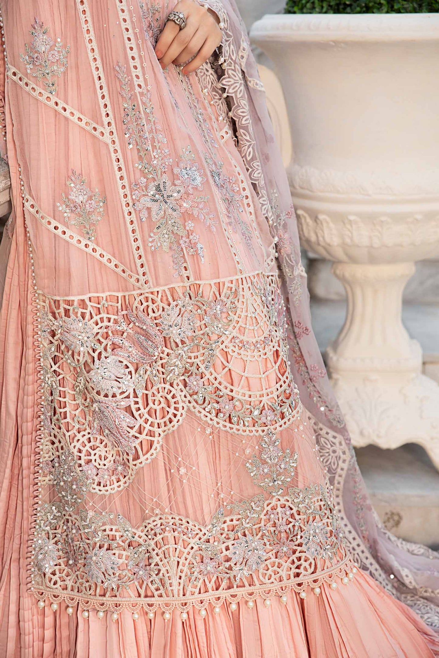 Stitched Embroidered Chiffon Suit | MPC-24-106