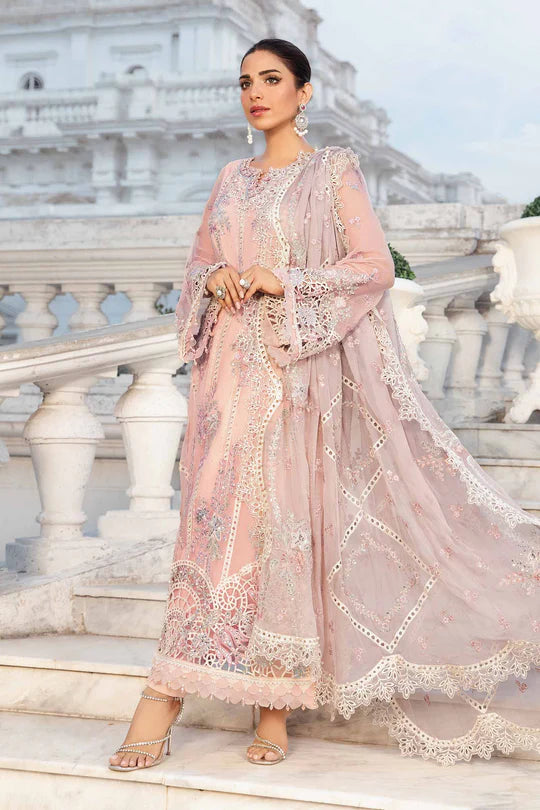 Stitched Embroidered Chiffon Suit | MPC-24-106