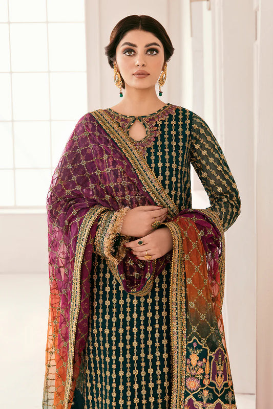 EMBROIDERED CHIFFON CH11-06 STITCHED