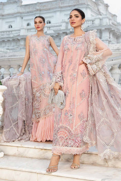 Stitched Embroidered Chiffon Suit | MPC-24-106