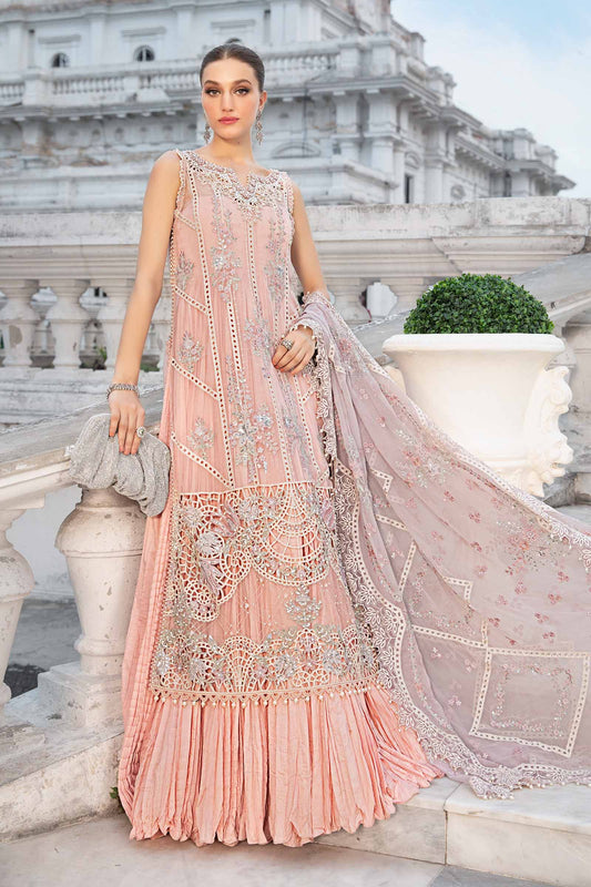 Stitched Embroidered Chiffon Suit | MPC-24-106